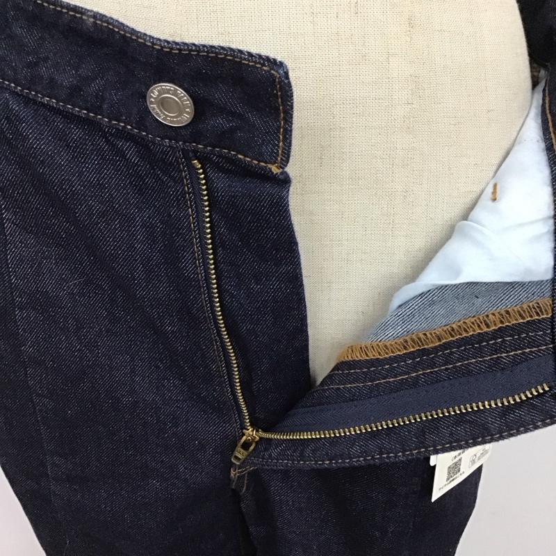 ローリーズファーム LOWRYS FARM パンツ デニム、ジーンズ LF521030 CONE フロントスリットパンツ タグ付き M 無地 インディゴ / インディゴ /  レディース USED 古着 中古 10109514