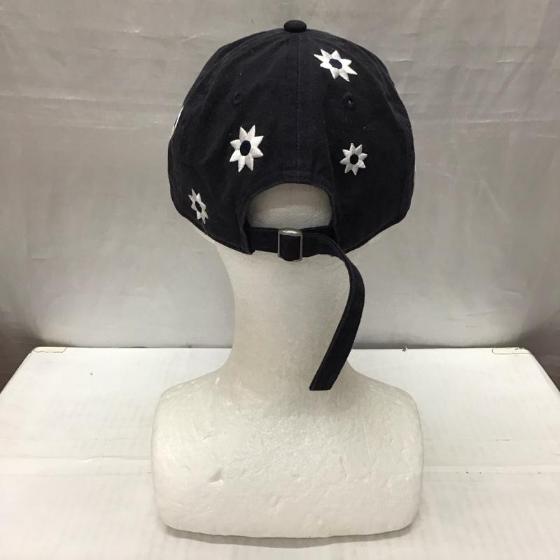 ニューエラ NEW ERA 帽子 キャップ NY フラワーキャップ 刺繍 紺 / ネイビー /  メンズ USED 古着 中古 10116986