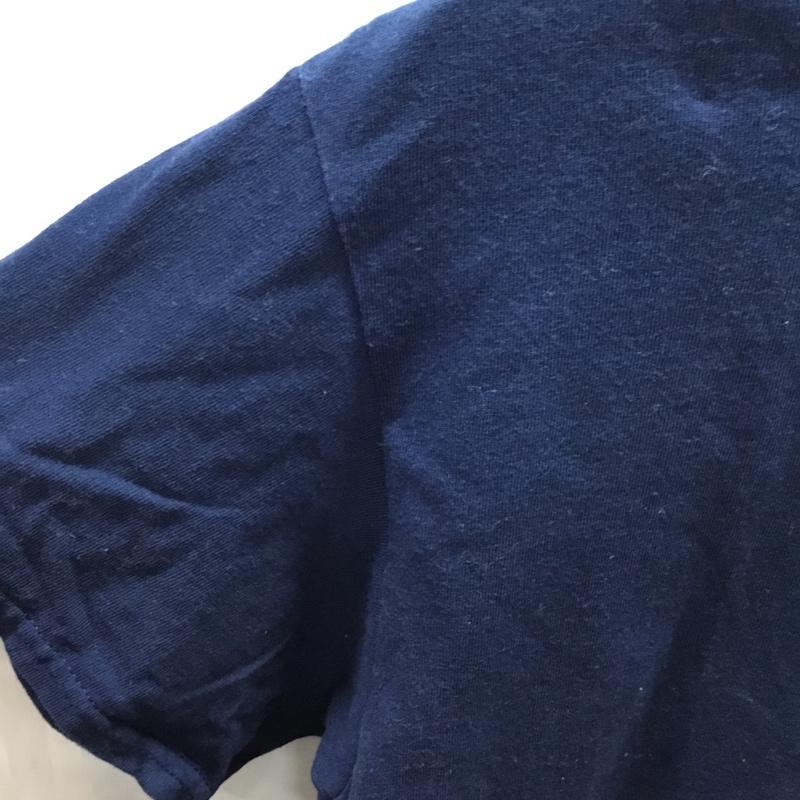ギルダン GILDAN Tシャツ 半袖 M ロゴ、文字 紺 / ネイビー /  メンズ USED 古着 中古 10110592