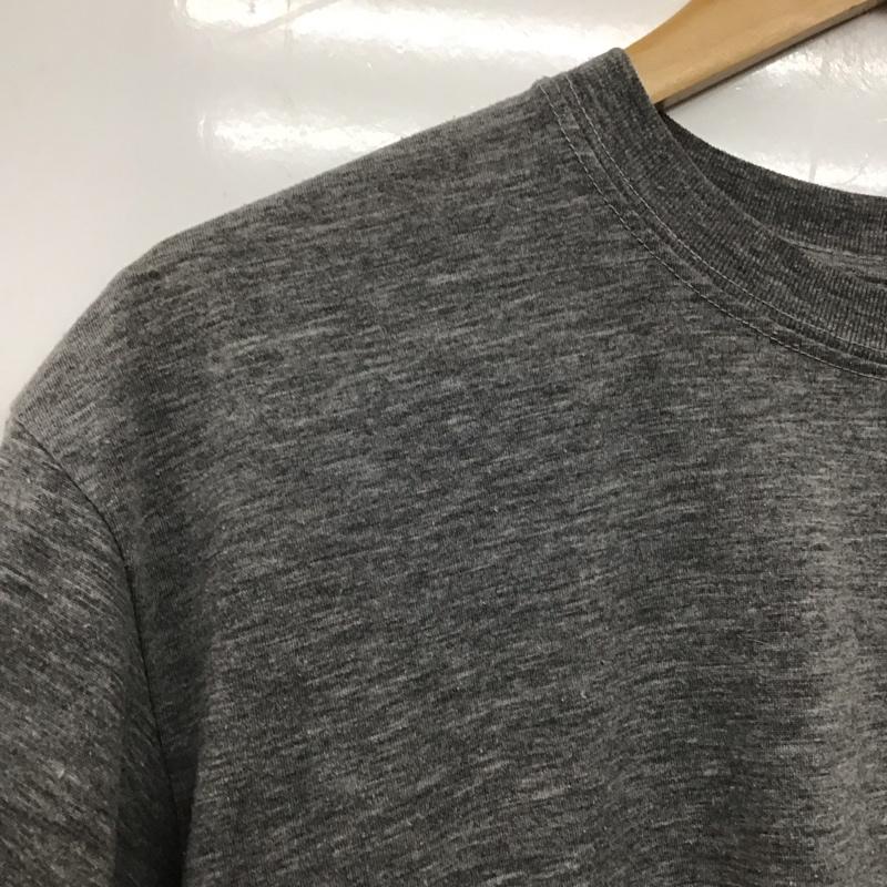 ザノースフェイス THE NORTH FACE Tシャツ 半袖 nt32105 Tシャツ 半袖カットソー プリントTシャツ M ロゴ、文字 灰 / グレー /  メンズ USED 古着 中古 10139553