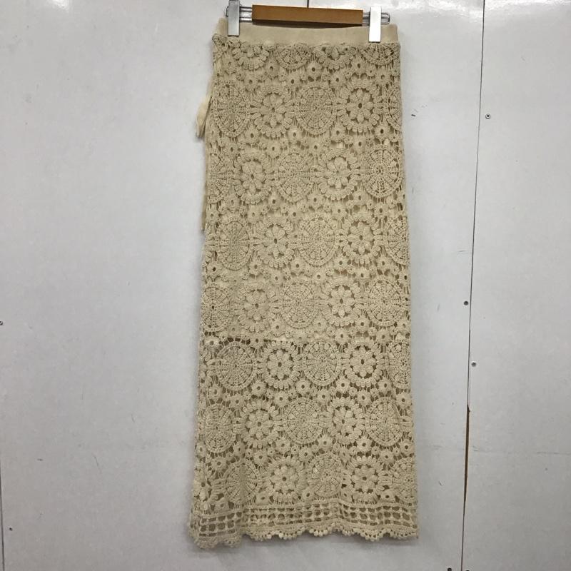 ローリーズファーム LOWRYS FARM スカート ロングスカート FREE 無地 アイボリー / アイボリー /  レディース USED 古着 中古 10147234