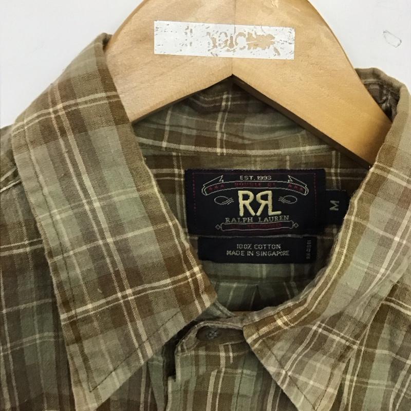 ダブルアールエル ラルフローレン RRL RALPH LAUREN シャツ、ブラウス 半袖 半袖シャツ チェックシャツ プルオーバーシャツ 90s 三ツ星タグ M チェック マルチカラー / マルチカラー /  メンズ USED 古着 中古 10144935