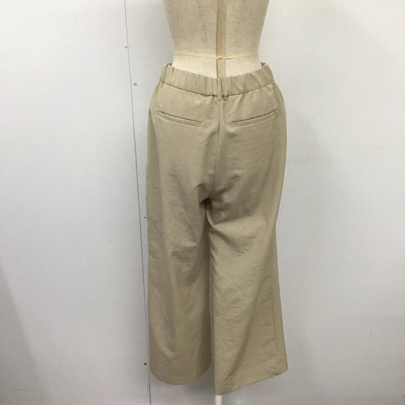 ジーナシス JEANASIS ボトムス ボトムス JS050356MC リネンライクストレートパンツ FREE 無地 ベージュ / ベージュ /  レディース USED 古着 中古 10109512