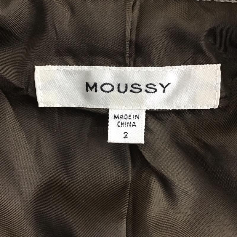 マウジー MOUSSY ジャケット、上着 ジャケット、ブレザー 010CSS30-0490 ダブルボタンジャケット 2 チェック 白 / ホワイト / X 茶 / ブラウン / X ダークブラウン / ダークブラウン /  レディース USED 古着 中古 10124979