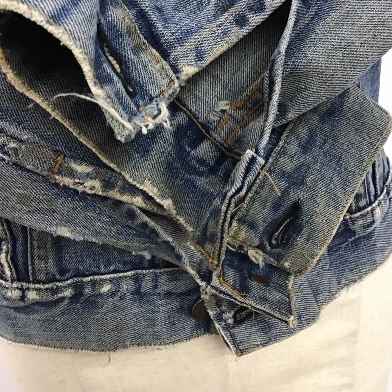 リーバイス Levi s ジャケット、上着 ジャケット、ブレザー デニムジャケット カラージャケット 長袖ジャケット ブルゾン Gジャン 無地 インディゴ / インディゴ /  メンズ USED 古着 中古 10124201