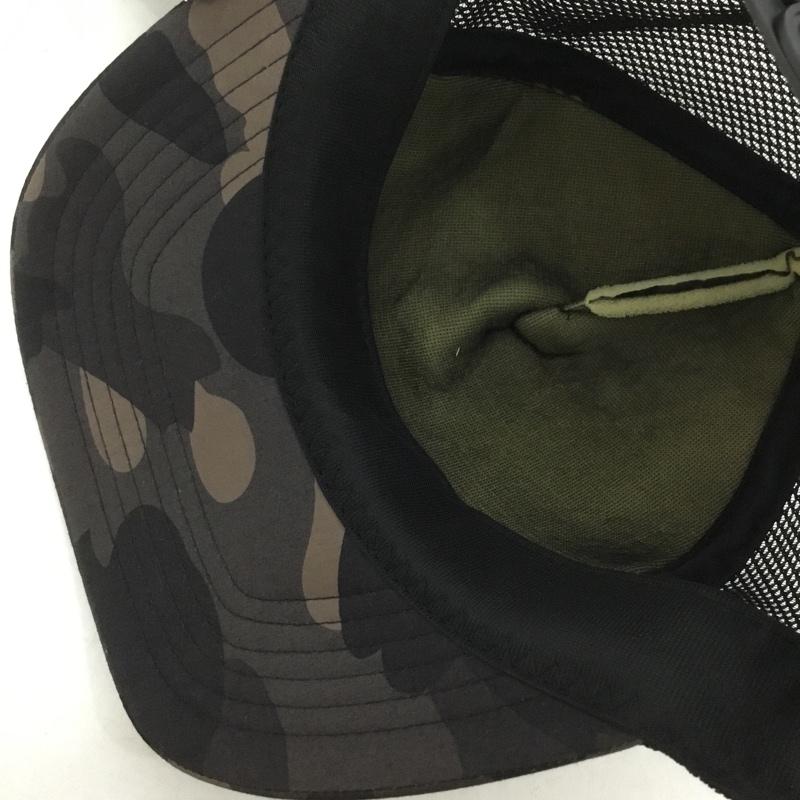 アベイシングエイプ A BATHING APE 帽子 キャップ メッシュキャップ BAPE ロゴ、文字 黒 / ブラック /  メンズ USED 古着 中古 10143287