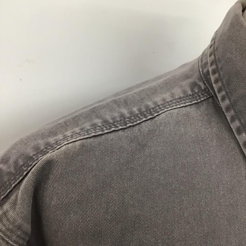 カーハート Carhartt シャツ、ブラウス 長袖 ボタンダウンシャツ M 無地 チャコールグレー / チャコールグレー /  メンズ USED 古着 中古 10110528