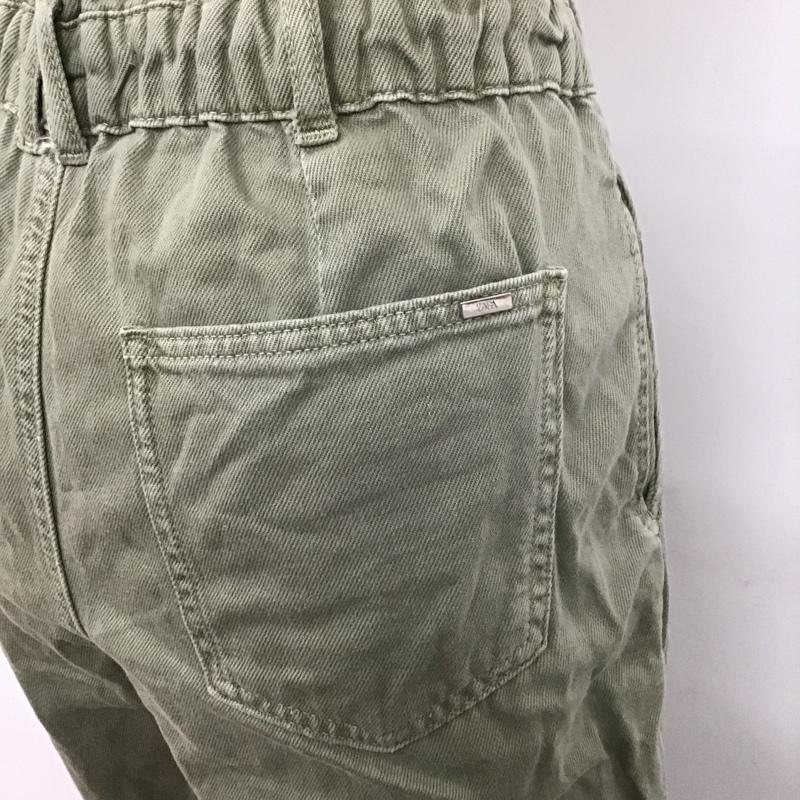 ザラ ZARA パンツ ワークパンツ、ペインターパンツ 5862 152 506 ウエストギャザー 無地 カーキ / カーキ /  レディース USED 古着 中古 10107151