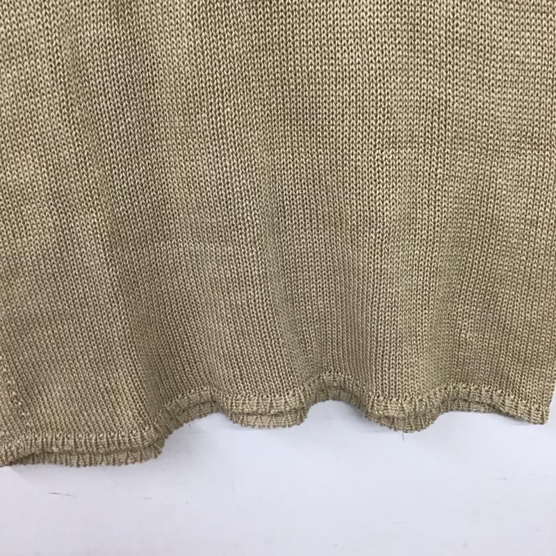 マックスマーラ MaxMara カットソー 半袖 コットンニット S 無地 ベージュ / ベージュ /  レディース USED 古着 中古 10150817