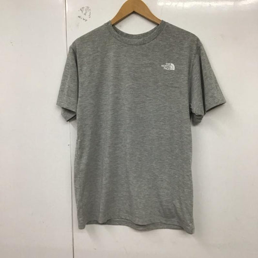 ザノースフェイス THE NORTH FACE Tシャツ 半袖 nt81702z Tシャツ 半袖カットソー プリントTシャツ L ロゴ、文字 灰 / グレー /  メンズ USED 古着 中古 10128639