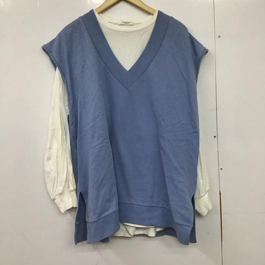 フリークスストア FREAK S STORE トップス トップス ２点セット FREE 無地 白 / ホワイト / X 水色 / ライトブルー /  レディース USED 古着 中古 10146769