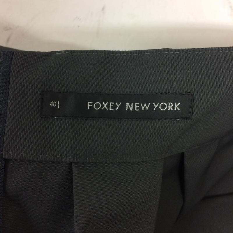 フォクシーニューヨーク FOXEYNEWYORK スカート ひざ丈スカート 40 無地 黒 / ブラック /  レディース USED 古着 中古 10004269