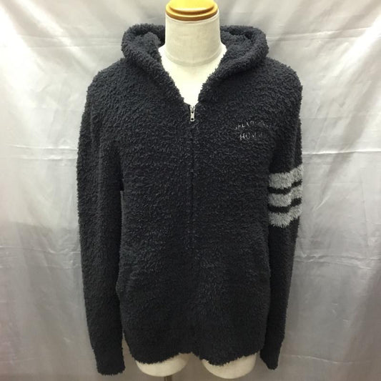 ジェラードピケオム GELATO PIQUE HOMME パーカー 長袖 ジップアップパーカー 長袖パーカー フード付きパーカー M ロゴ、文字 灰 / グレー /  メンズ USED 古着 中古 10111932