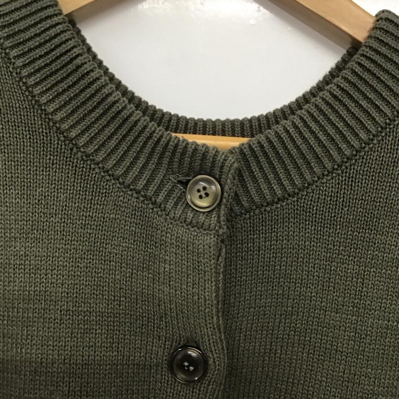 フリークスストア FREAK S STORE カーディガン 長袖 F21-TKK-01 オーバーサイズ FREE 無地 カーキ / カーキ /  レディース USED 古着 中古 10141765