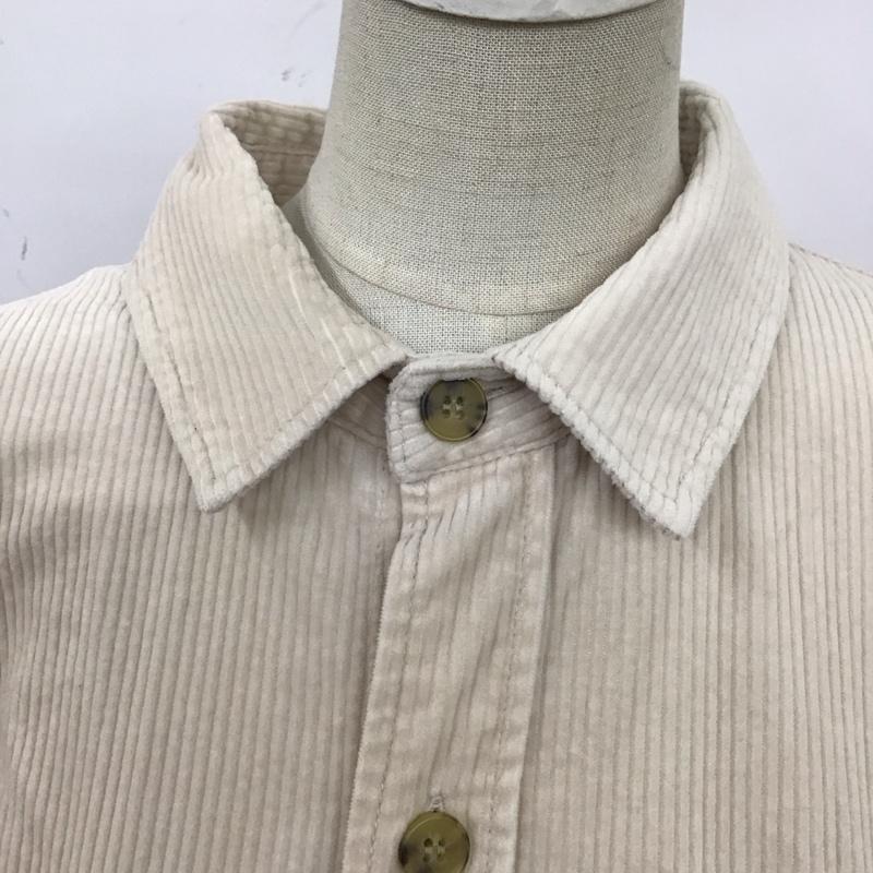 ローリーズファーム LOWRYS FARM シャツ、ブラウス 長袖 コーデュロイ FREE 無地 アイボリー / アイボリー /  レディース USED 古着 中古 10121187