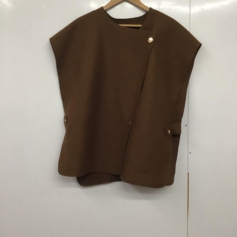 セレクトモカ select MOCA ベスト ベスト 10007086-4 オーバーサイズベスト FREE 無地 茶 / ブラウン /  レディース USED 古着 中古 10141777