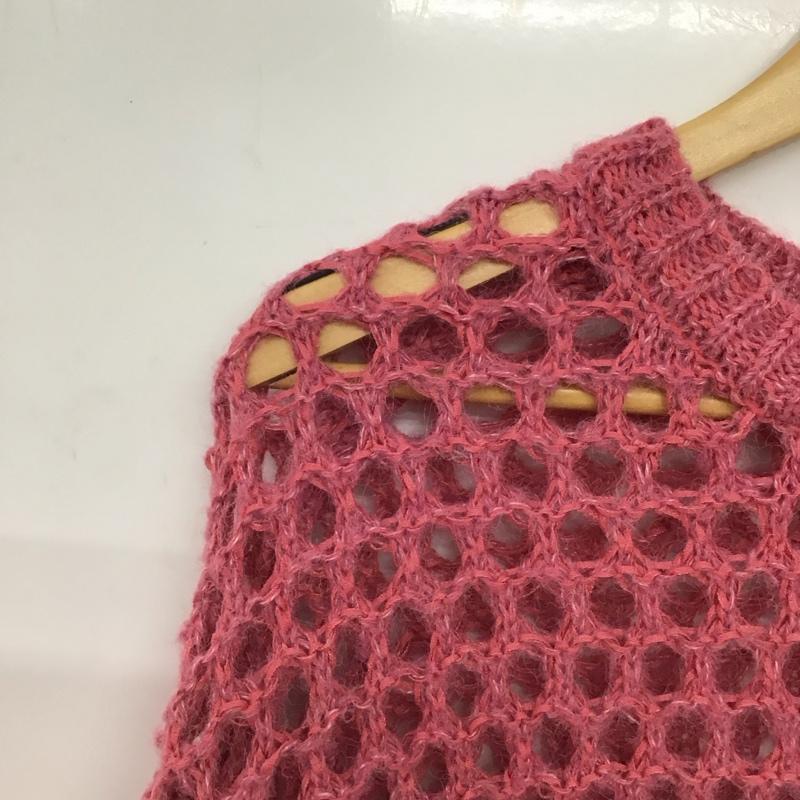 ニコアンド niko and... ニット、セーター 長袖 NKN36680RM メッシュニット FREE 無地 桃 / ピンク /  レディース USED 古着 中古 10147241