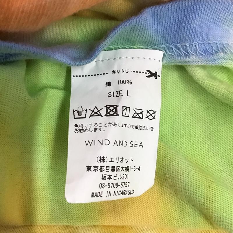 ウィンダンシー WIND AND SEA カットソー 長袖 長袖カットソー クルーネックカットソー ロングスリーブカットソー プリントTシャツ L プリント X ロゴ、文字 マルチカラー / マルチカラー /  メンズ USED 古着 中古 10121429