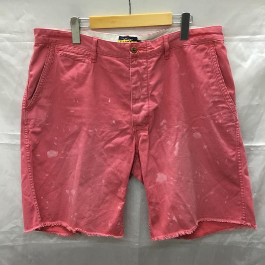 ラルフローレンラグビー RALPHLAURENRUGBY パンツ ショートパンツ ショートパンツ ハーフパンツ カジュアルパンツ 36 ダメージ加工 桃 / ピンク /  メンズ USED 古着 中古 10113276