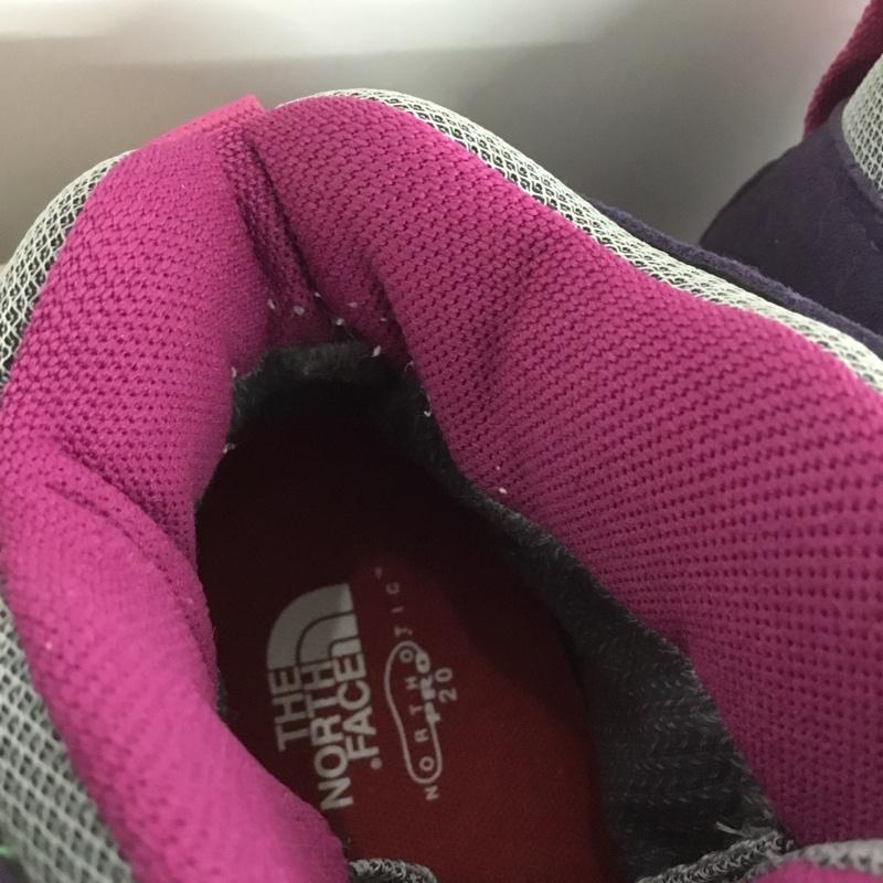 ザノースフェイス THE NORTH FACE アウトドアシューズ アウトドアシューズ 557866 トレッキングシューズ 24cm 24.0cm ロゴ、文字 紫 / パープル / X 灰 / グレー /  レディース USED 古着 中古 10138543