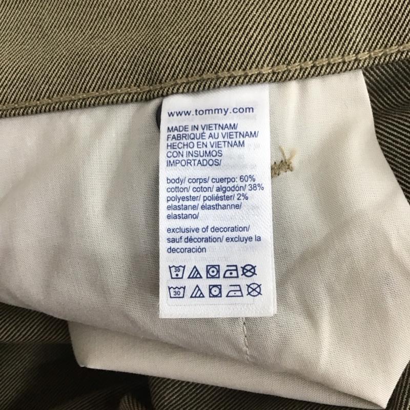 トミーヒルフィガー TOMMY HILFIGER パンツ スラックス 78J1621 ストレッチパンツ 42 無地 カーキ / カーキ /  メンズ USED 古着 中古 10112926