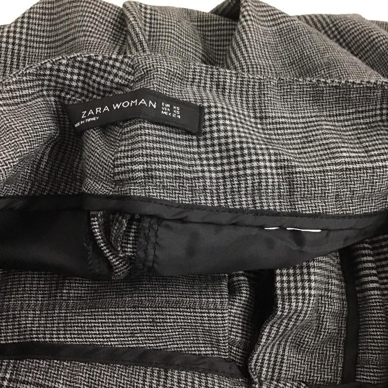 ザラウーマン ZARA WOMAN ボトムス ボトムス ワイドパンツ XS チェック 灰 / グレー /  レディース USED 古着 中古 10140007