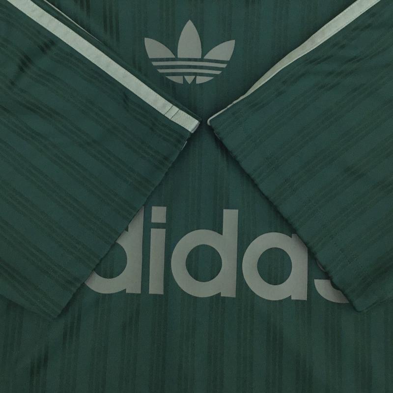 アディダス adidas Tシャツ 半袖 JP1028 XL ロゴ、文字 緑 / グリーン /  メンズ USED 古着 中古 10144404