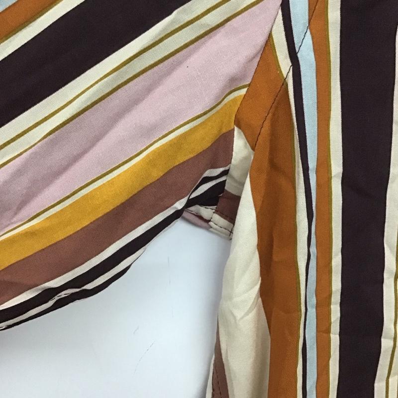 ザラ ZARA シャツ、ブラウス 長袖 長袖シャツ ストライプシャツ カラーシャツ L ストライプ マルチカラー / マルチカラー /  メンズ USED 古着 中古 10139700
