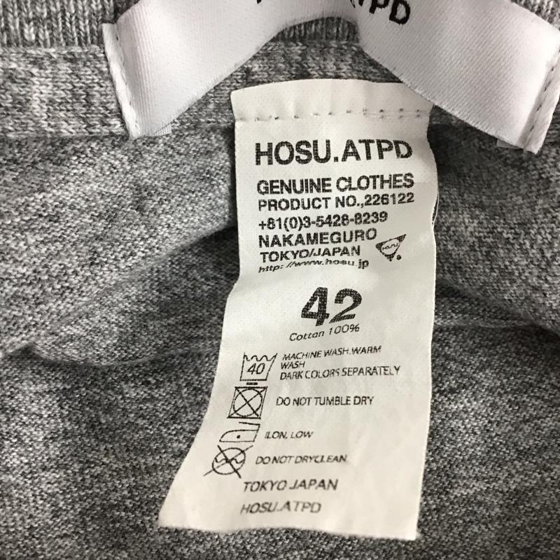 ホス HOSU Tシャツ 半袖 42 無地 灰 / グレー /  メンズ USED 古着 中古 10137019