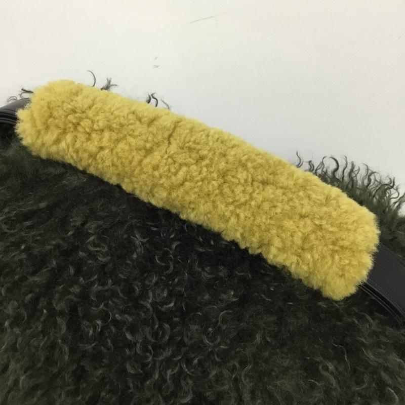 ラディエイト Radiate トートバッグ トートバッグ バイカラーファー ボアハンドバッグ 無地 カーキ / カーキ / X 黄 / イエロー /  レディース USED 古着 中古 10143777