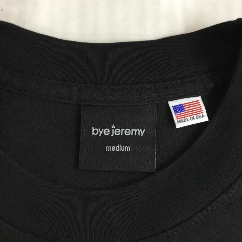 バイジェレミー BYE JEREMY Tシャツ 半袖 半袖カットソー プリントTシャツ クルーネックカットソー M プリント 黒 / ブラック /  メンズ USED 古着 中古 10120818