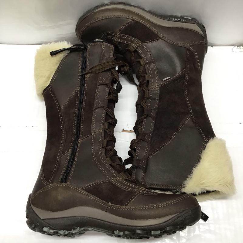 メレル MERRELL ブーツ 一般 J20258 レースアップ UK5 US：7.5 ロゴ、文字 茶 / ブラウン /  レディース USED 古着 中古 10116048