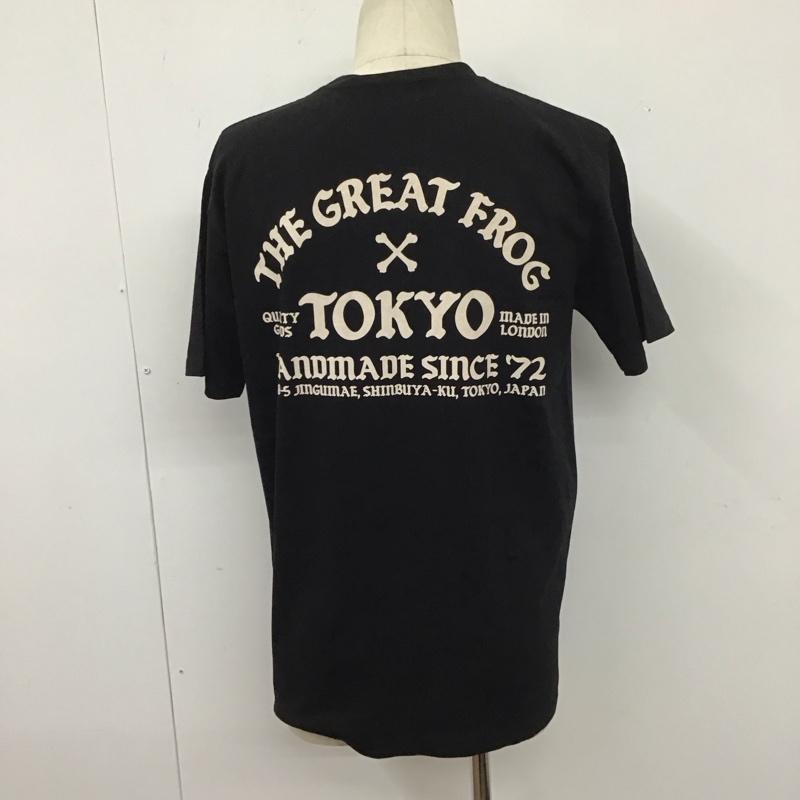 ザグレートフロッグ THEGREATFROG Tシャツ 半袖 TOKYO クルーネック M ロゴ、文字 黒 / ブラック /  メンズ USED 古着 中古 10111574