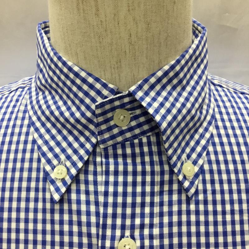 トミーヒルフィガー TOMMY HILFIGER シャツ、ブラウス 半袖 114-112402-020 ボタンダウン 胸ポケット M チェック 白 / ホワイト / X 青 / ブルー /  メンズ USED 古着 中古 10111605