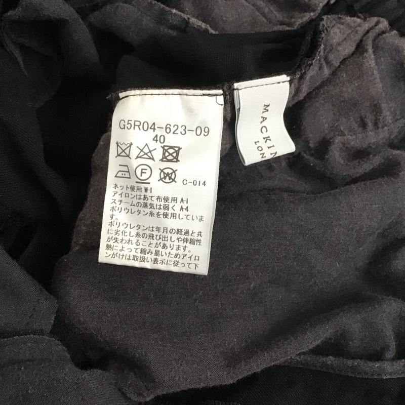 マッキントッシュ Mackintosh パンツ スラックス 40 無地 黒 / ブラック /  レディース USED 古着 中古 10129848