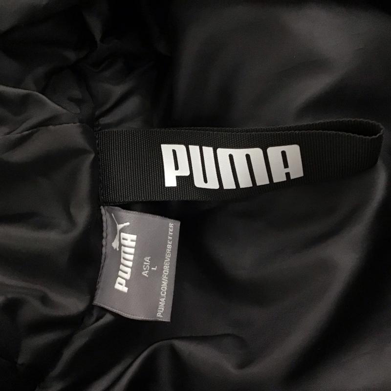 プーマ PUMA ジャケット、上着 ジャケット、ブレザー 846316-01 デッドジャケット 中綿 L ロゴ、文字 黒 / ブラック /  メンズ USED 古着 中古 10123238