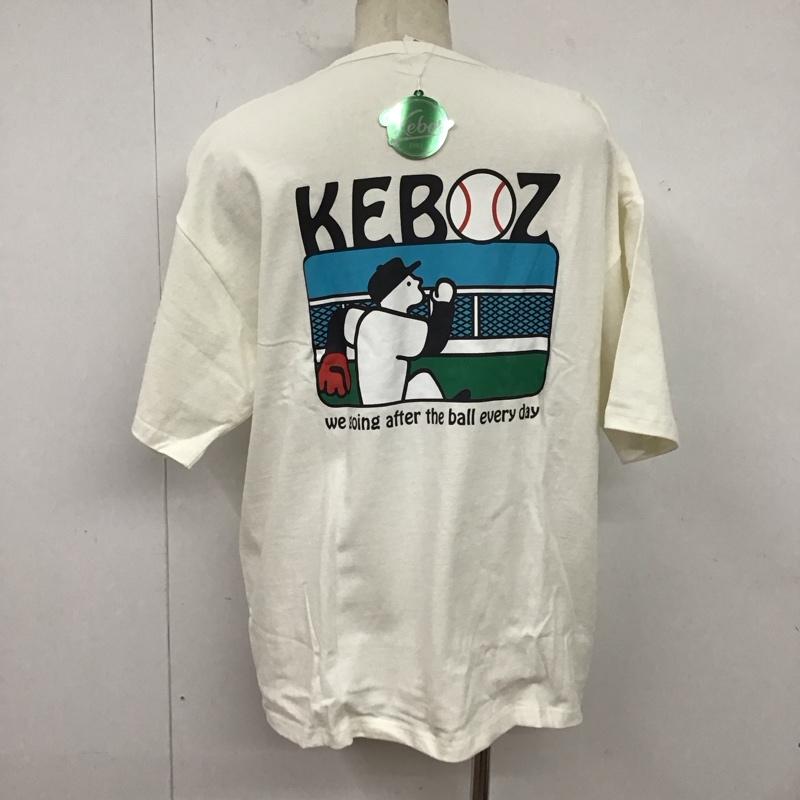 ケボズ KEBOZ Tシャツ 半袖 KBZSS23SS103 L プリント 白 / ホワイト /  メンズ USED 古着 中古 10125013