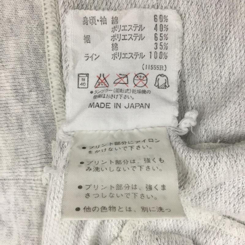 アディダス adidas パーカー 半袖 ADS-3620 スウェット プルオーバー L ロゴ、文字 灰 / グレー / X 黒 / ブラック /  メンズ USED 古着 中古 10117794