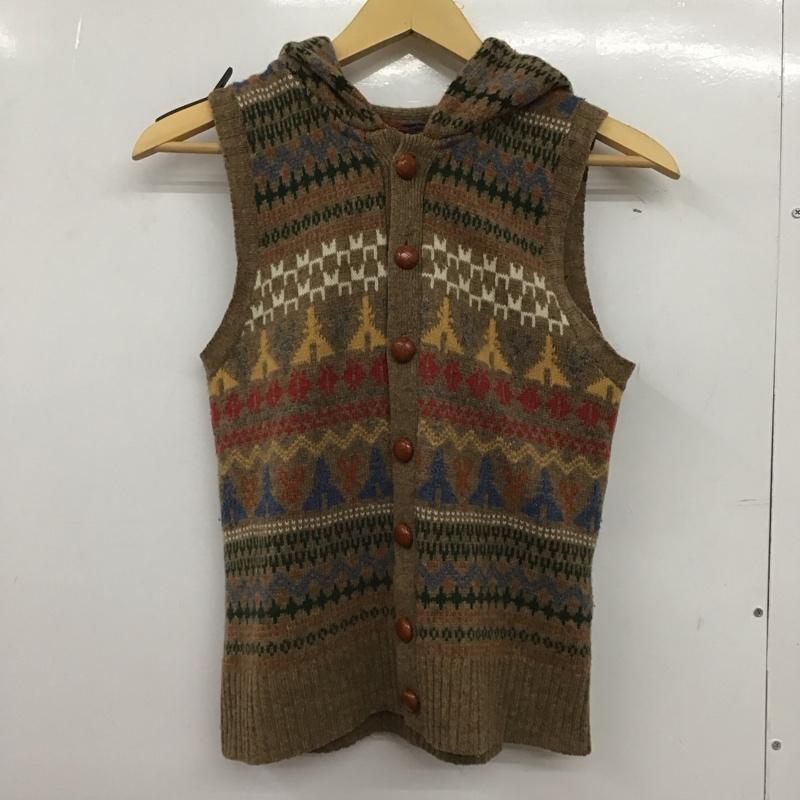ビームスボーイ BEAMS BOY ベスト ベスト 1305-7008-103 ウール フード付き 総柄 マルチカラー / マルチカラー /  レディース USED 古着 中古 10147748