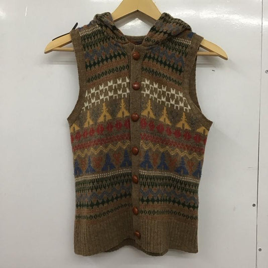 ビームスボーイ BEAMS BOY ベスト ベスト 1305-7008-103 ウール フード付き 総柄 マルチカラー / マルチカラー /  レディース USED 古着 中古 10147748