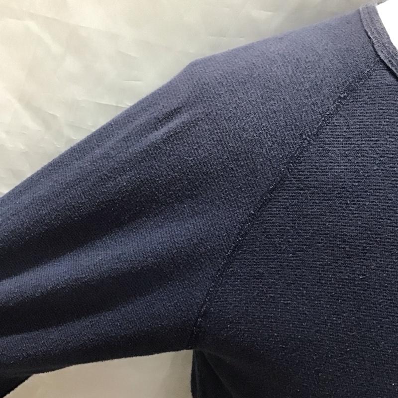 ハリウッドランチマーケット HOLLYWOOD RANCH MARKET カットソー 長袖 長袖カットソー クルーネックカットソー ロングスリーブカットソー ラグラン 4 無地 紺 / ネイビー /  メンズ USED 古着 中古 10118550