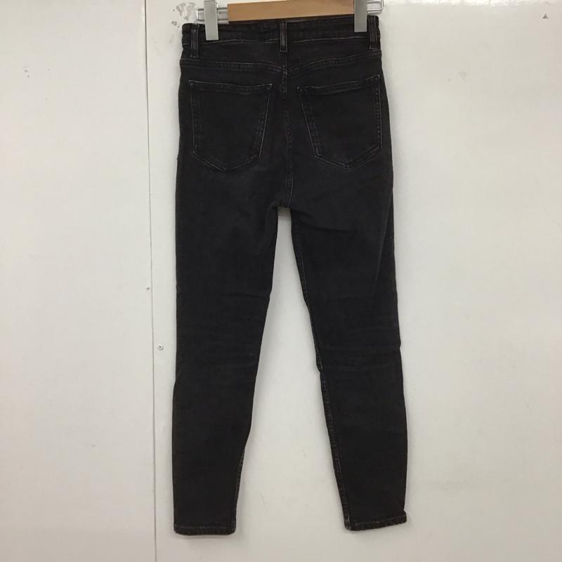 ザラ ZARA パンツ デニム、ジーンズ デニムパンツ スリムパンツ カジュアルパンツ 34 無地 黒 / ブラック /  レディース USED 古着 中古 10129310