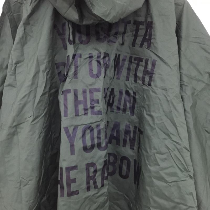 キウ KiU ウェア ウェア RAIN PONCHO SO210721B003 レインポンチョ FREE ロゴ、文字 緑 / グリーン /  メンズ USED 古着 中古 10145481