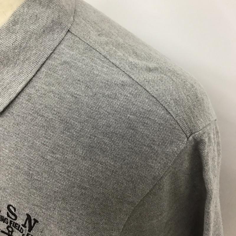 バズリクソンズ Buzz Rickson s ポロシャツ 半袖 半袖ポロシャツ カラーシャツ 半袖カットソー XL ロゴ、文字 灰 / グレー /  メンズ USED 古着 中古 10113108