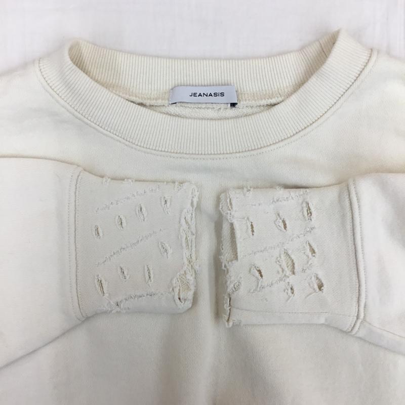 ジーナシス JEANASIS トレーナー 長袖 JS063915CF FREE 無地 オフホワイト / オフホワイト /  レディース USED 古着 中古 10140852