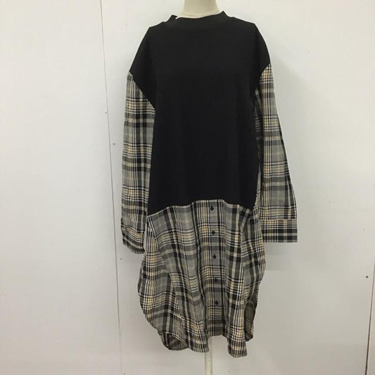 ザラ ZARA ワンピース ロングスカート 長袖ロングワンピース チェックワンピース シャツワンピース L チェック マルチカラー / マルチカラー /  レディース USED 古着 中古 10111157