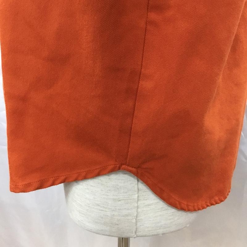 ジャーナルスタンダード JOURNAL STANDARD シャツ、ブラウス 長袖 長袖シャツ ノーカラーシャツ ポケットシャツ 長袖カットソー S 無地 橙 / オレンジ /  メンズ USED 古着 中古 10118626