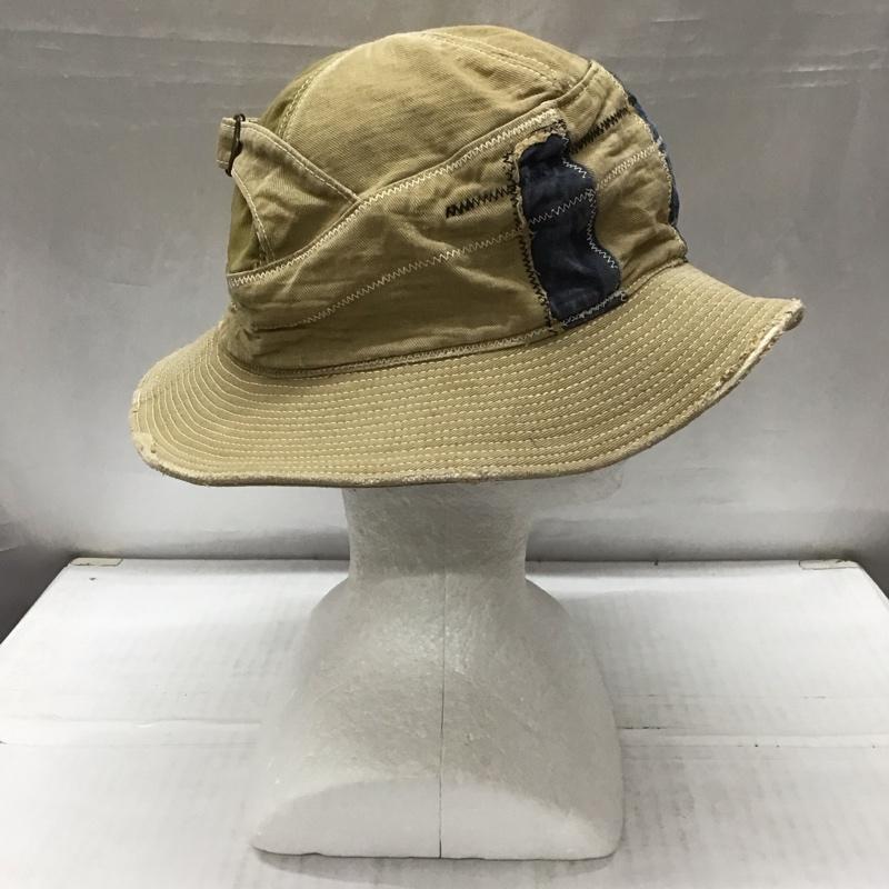 キャピタル KAPITAL 帽子 ハット バケットハット チノ デニム ロゴ、文字 ベージュ / ベージュ /  メンズ USED 古着 中古 10113450