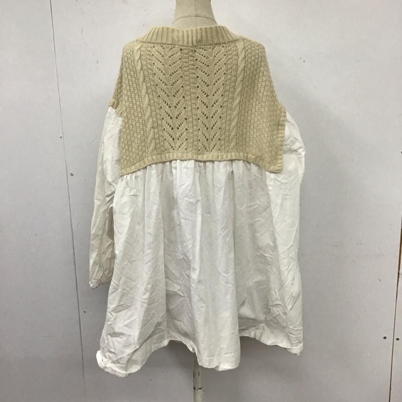 サマンサモスモス Samansa Mos2 カットソー 長袖 長袖カットソー Vネックカットソー ロングスリーブカットソー FREE 無地 白 / ホワイト /  レディース USED 古着 中古 10124225
