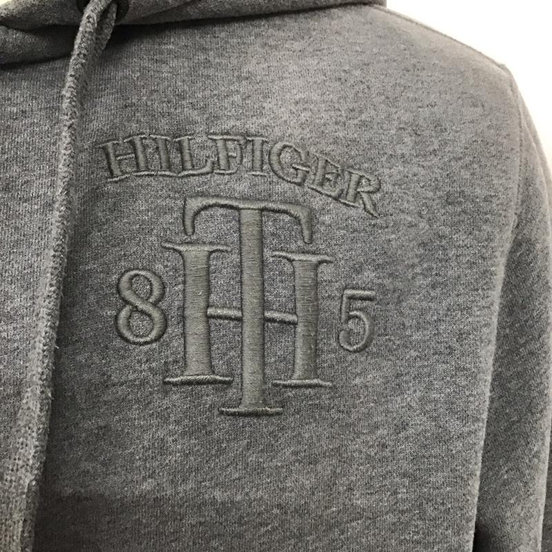 トミーヒルフィガー TOMMY HILFIGER パーカー 長袖 L 無地 灰 / グレー /  メンズ USED 古着 中古 10124058